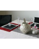 Sets de table rectangulaires intissés - x50 - bordeaux