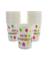 10 Gobelets Joyeux Anniversaire