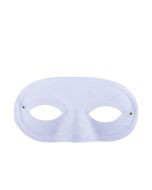 Loup domino tissu blanc