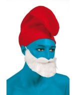 Bonnet lutin bleu - Rouge