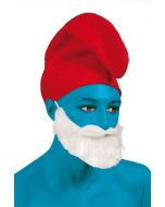 Bonnet lutin bleu - Rouge