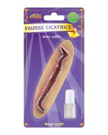 Cicatrice avec colle (3 ml) - 13 cm