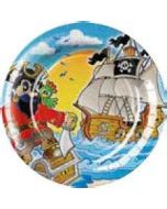 8 Assiettes Pirate 23 cm