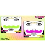 Moustache fluo