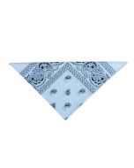 Bandana bleu clair et blanc