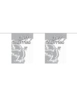Guirlande mariage "Just married" - blanc / gris