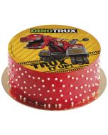 Disque à gâteau en sucre Dinotrux - 2