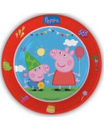 8 assiettes Peppa Pig 23 cm