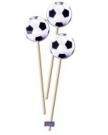 Bâtonnets décoratifs Football - x8