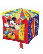 Ballon hélium cube Mickey - 1 an