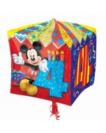 Ballon hélium cube Mickey - 4 ans