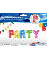 5 ballons hélium "PARTY"