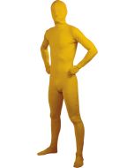 Costume adulte seconde peau jaune - Taille XL