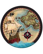 x8 Assiettes Anniversaire Pirate