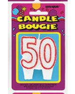 Bougie anniversaire - 50 ans