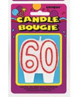 Bougie anniversaire - 60 ans