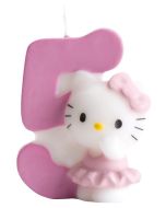 Bougie 5 ans Hello Kitty