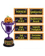 8 étiquettes pour trophée Halloween 