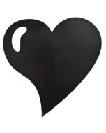 Set de table Coeur brillant - noir