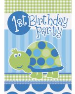 8 cartes d'invitation 1st Birthday garçon