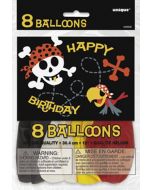 8 ballons Pirates Yohoho