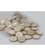 Lot de 50 rondelles de bois 3-5 cm