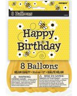 8 ballons Abeille