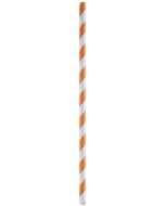 20 pailles à spirales - orange