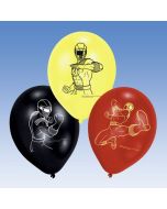 6 ballons Power Rangers