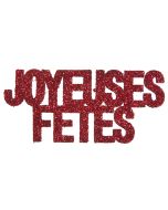 Confettis pailletés Joyeuses Fêtes - rouge