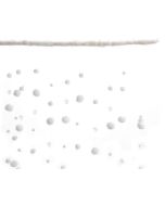 Rideau de boules de neige et perles - 50 x 150 cm