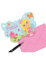 8 cartes d’invitation Princesses