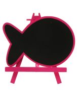 Marque-place ardoise poisson - fuchsia