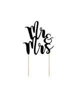 Cake Topper Mr & Mrs Noir