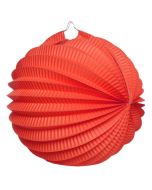 Boule déco accordéon rouge