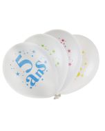 8 Ballons Joyeux anniversaire 5 ans multicolores