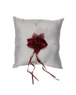 Coussin porte-alliances - bordeaux