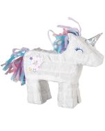 Mini Pinata Licorne blanche - 18 x 18 x 6 cm