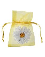 Sachet dragées Organdi Marguerite x 4