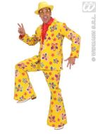 Costume adulte "flower party"- jaune taille M/L