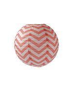 Lanterne chevron corail - 35 cm