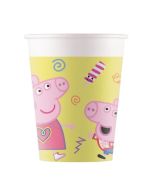 8 gobelets anniversaire Peppa Pig