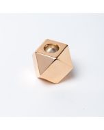 Bougeoir octogonal - 6,3 cm - cuivre