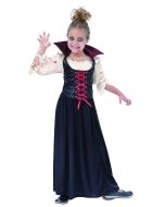 Costume fille vampiresse sanglante luxe - Taille 7/9 ans