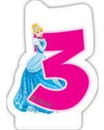 Bougie d'anniversaire 3 – Princesses Disney