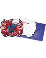 6 Invitations Spiderman