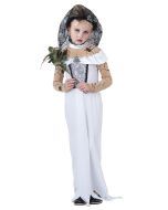 Costume fille mariée zombie luxe - Taille 7/9 ans