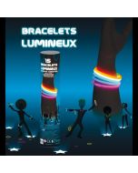 Tube de 15 bracelets lumineux