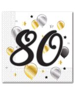 serviettes 80 ans