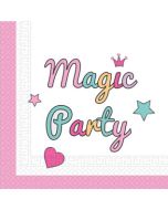 20 serviettes licorne magic party